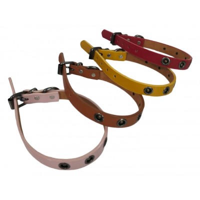 ΠΕΡΙΛΑΙΜΙΟ ΣΚΥΛΟΥ ΔΕΡΜΑΤΙΝΟ ΔΙΑΦΟΡΑ ΧΡΩΜΑΤΑ 47Χ2CM